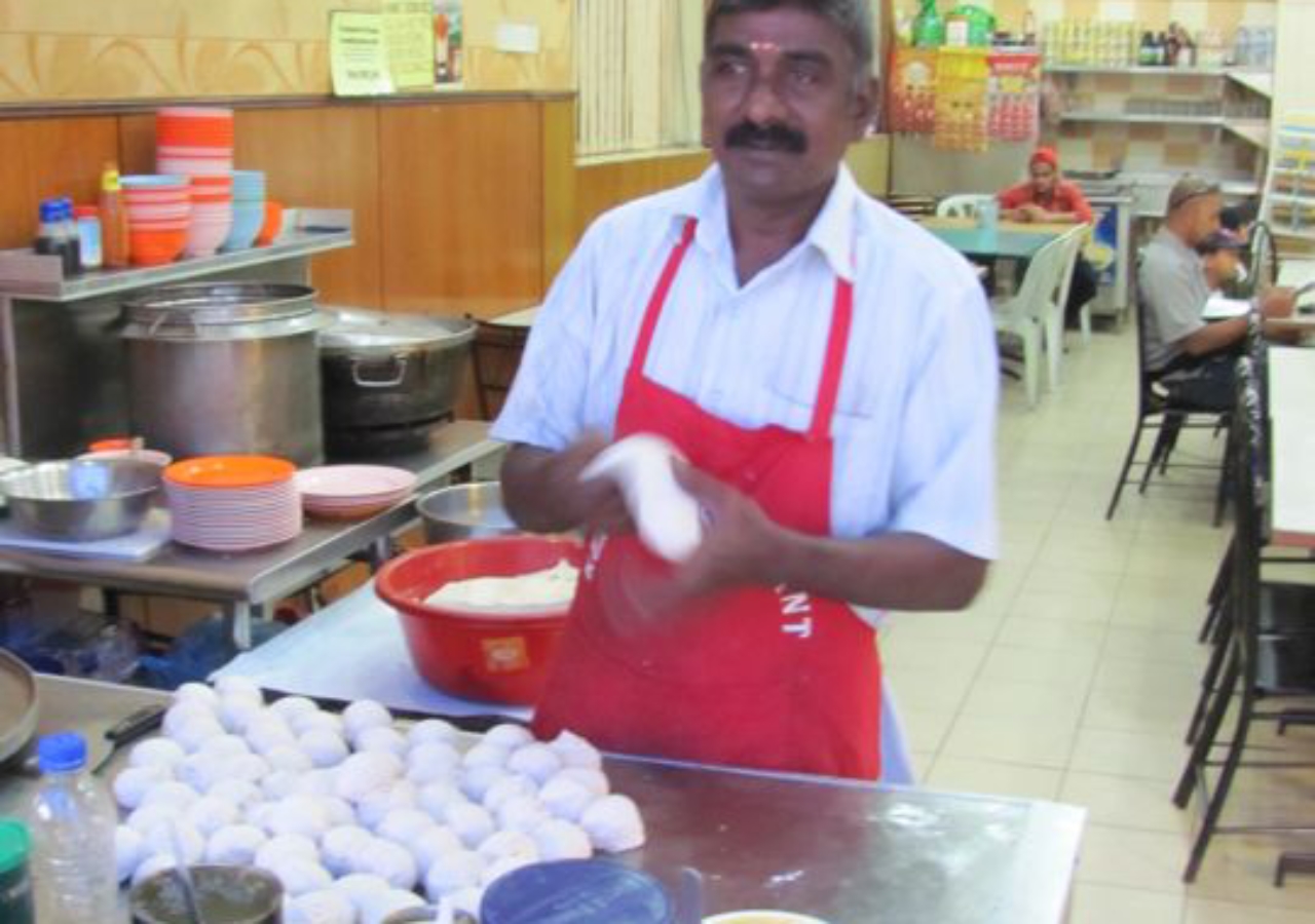 Making Fresh Roti