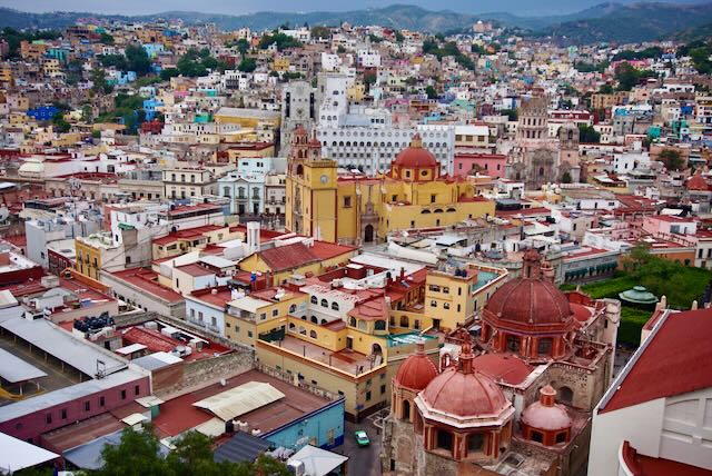 From my Guanajuato roof top room.