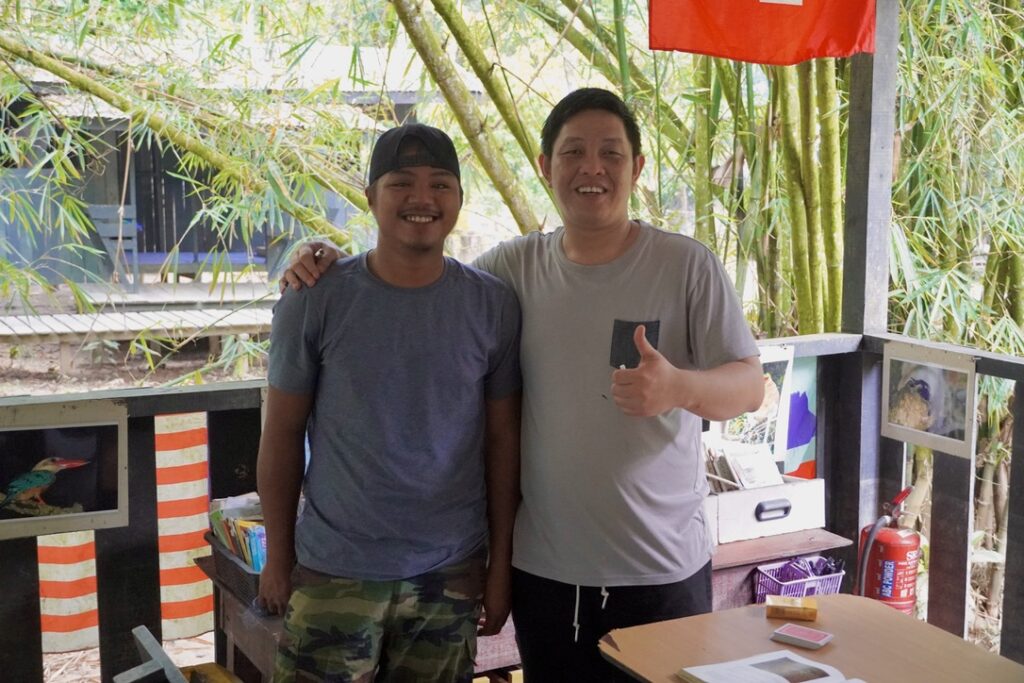 Leo and Lan at Uncle Tan's Jungle Camp, Sabah, Borneo