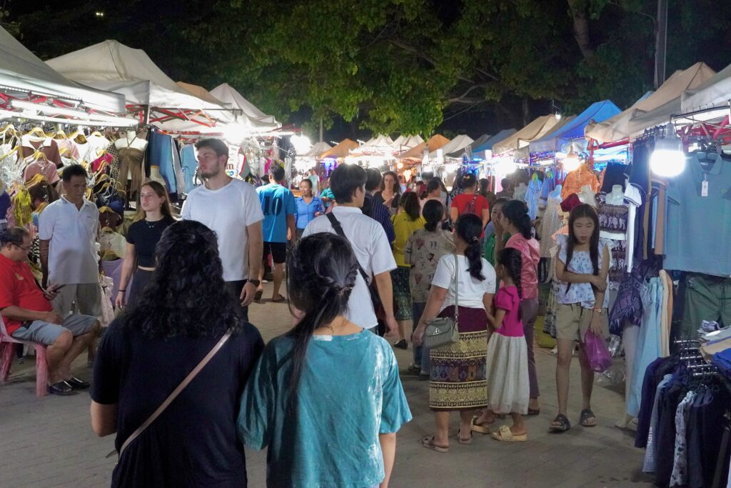 Night market, Vientiane