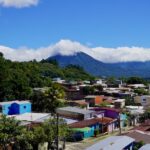 Clouds around the volcanos around Juayua, El Salvador