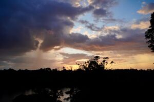 Sunset from Guicamo Lodge, Rio San Juan, Nicaragua!